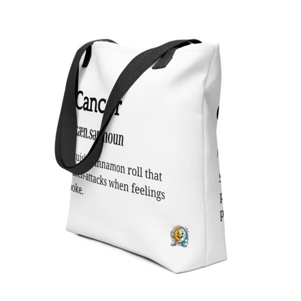 all-over-print-tote-bag-black-15x15-front-68b1e93e76d4b.jpg Cancer Definition - Tote bag