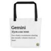 Gemini Definition - Tote bag