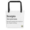 Scorpio Definition - Tote bag