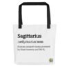 Sagittarius Definition - Tote bag