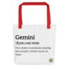 Gemini Definition - Tote bag