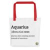 Aquarius Definition - Tote bag