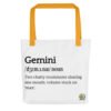 Gemini Definition - Tote bag