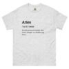 unisex-classic-tee-ash-front-68af83dd0cede.jpg Aries Definition Tee