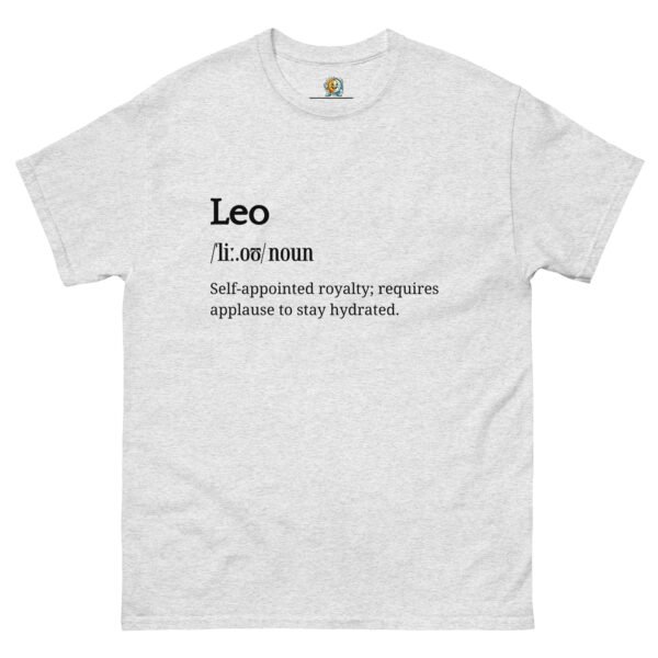 unisex-classic-tee-ash-front-68af9f7d27862.jpg Leo Definition tee