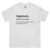 unisex-classic-tee-ash-front-68afa41c54fa6.jpg Capricorn Definition tee