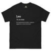 unisex-classic-tee-black-front-68b1cb9f3264a.jpg Leo Definition tee