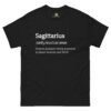 unisex-classic-tee-black-front-68b1d133f24a0.jpg Sagittarius Definition tee
