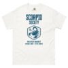 unisex-classic-tee-white-front-68ae281c28721.jpg Zodiac Society Tee: Scorpio Edition