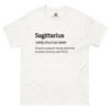 unisex-classic-tee-white-front-68afa3761b0c3.jpg Sagittarius Definition tee