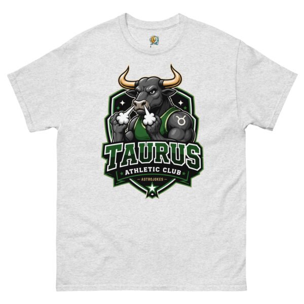 unisex-classic-tee-ash-front-6a5415ce6f1b1.jpg Taurus Athletic Club Tee
