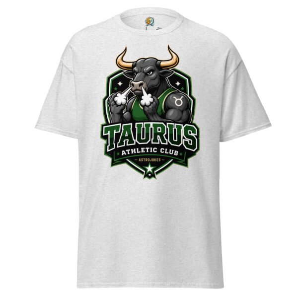 unisex-classic-tee-ash-front-6a5415ce73421.jpg Taurus Athletic Club Tee
