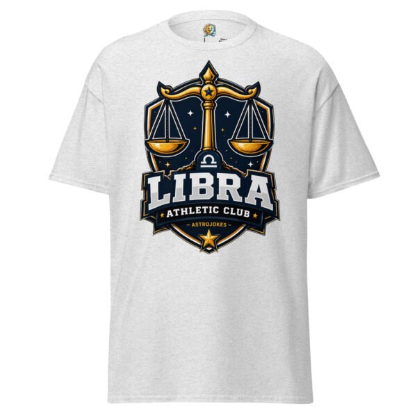 unisex-classic-tee-ash-front-6a5417d83f352.jpg Libra Athletic Club Tee