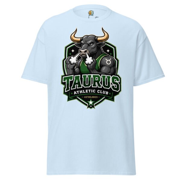 unisex-classic-tee-light-blue-front-6a5415ce7229d.jpg Taurus Athletic Club Tee