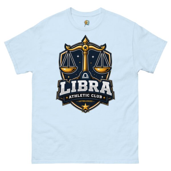 unisex-classic-tee-light-blue-front-6a5417d842370.jpg Libra Athletic Club Tee