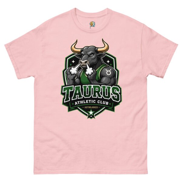 unisex-classic-tee-light-pink-front-6a5415ce76835.jpg Taurus Athletic Club Tee