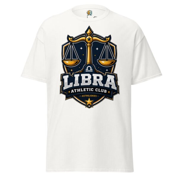 unisex-classic-tee-white-front-6a5417d840444.jpg Libra Athletic Club Tee