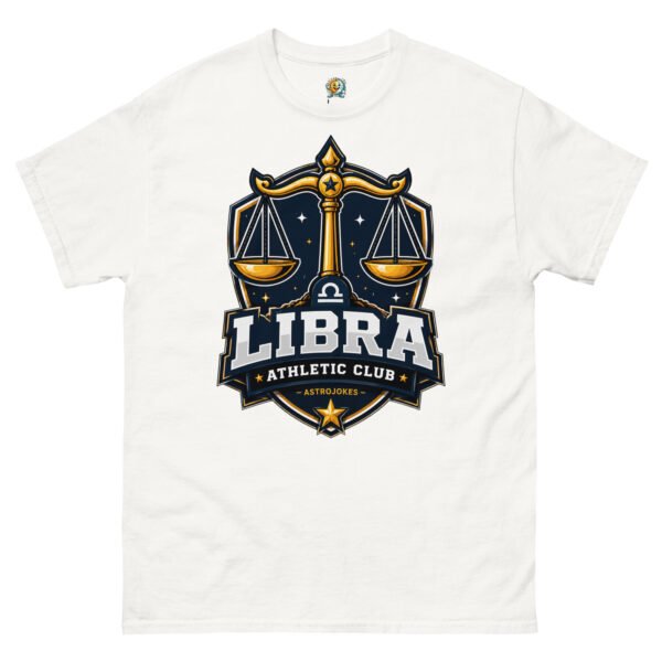 unisex-classic-tee-white-front-6a5417d84311d.jpg Libra Athletic Club Tee